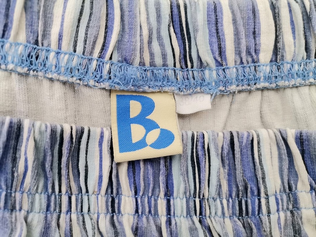 B Vintage Rozmiar 38/40 Kolor Niebieski Pasy Spodnie Casual Materiał Bawełna 100%