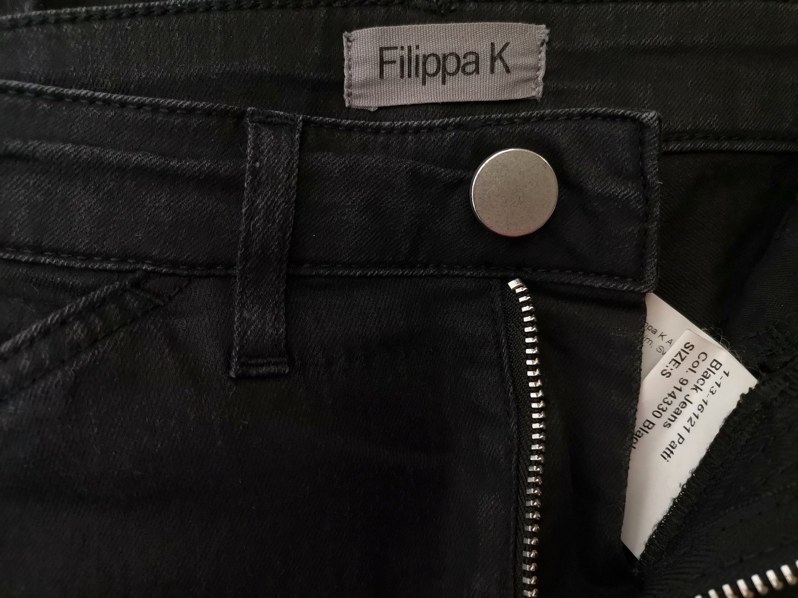 Filippa k Rozmiar S Kolor Czarny Spodnie Casual Materiał Bawełna