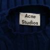 ACNE Studios Rozmiar M Kolor Granatowy Pół golf Sweter Długi rękaw Materiał Wełna Merino Cienka dzianina