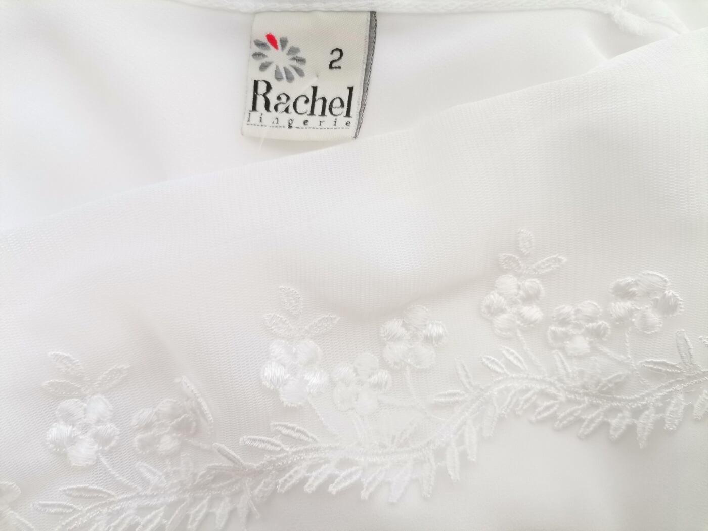 Rachel lingerie Rozmiar 2 (38) Kolor Biały Odkryte Ramiona Sukienka Slip Bezrękawnik Do Kolan