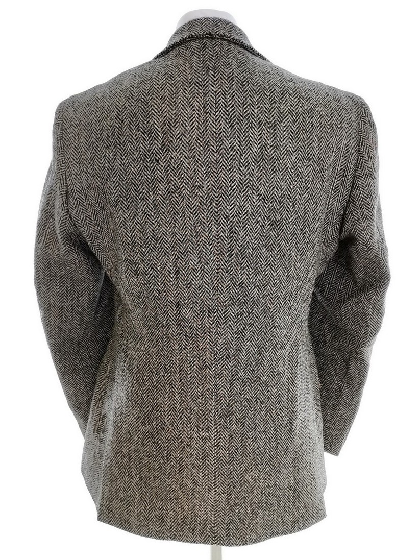 Harris Tweed Rozmiar 40 (XL) Kolor Szary Męska Marynarka Długi rękaw Materiał Wełna 100%