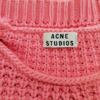 ACNE Studios Rozmiar M Kolor Różowy Okrągły dekolt Sweter Długi rękaw Materiał Bawełna 100% Gruba dzianina