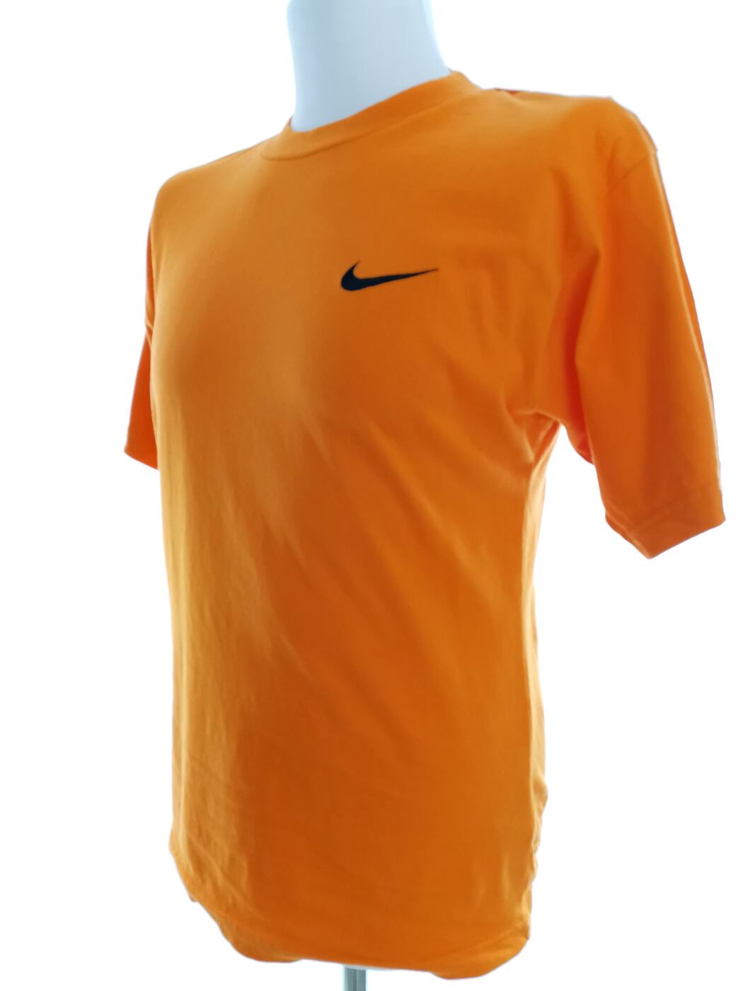 Nike Rozmiar M Kolor Pomarańczowy Męski T-Shirt Krótki rękaw Materiał Bawełna 100%