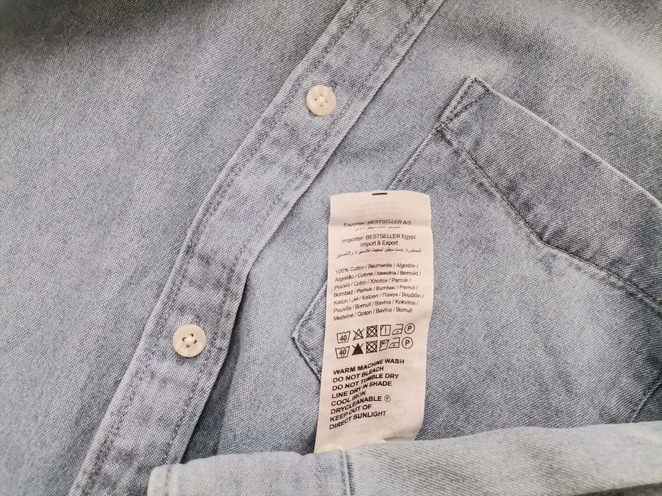 Jack & jones Rozmiar XL Kolor Niebieski Kołnierz Męska Koszula Casual Długi rękaw Materiał Bawełna 100%