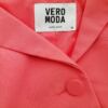 Vero moda Rozmiar 38 Kolor Różowy Kołnierz Żakiet z zapięciem Rękaw 3/4