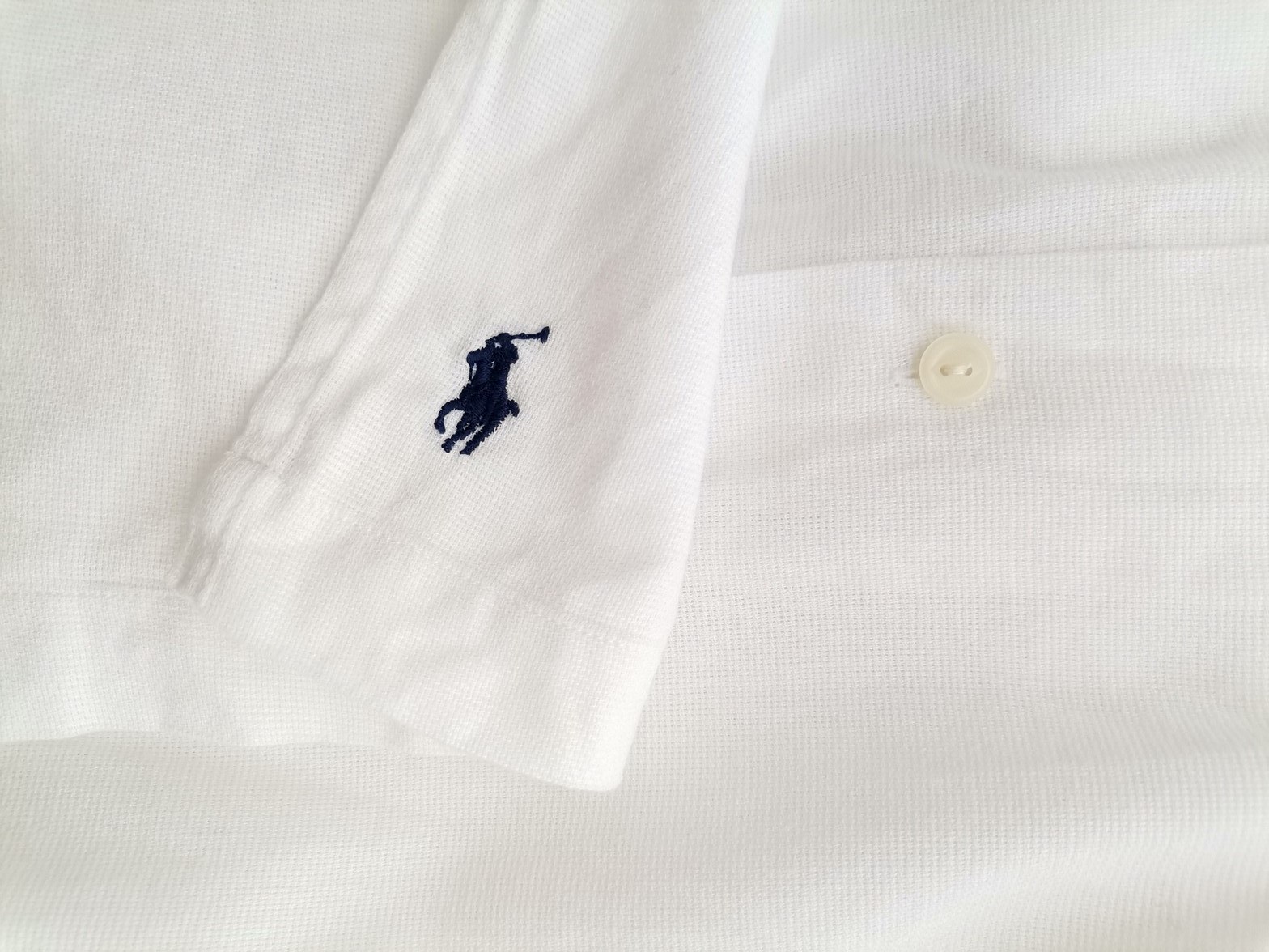 Polo Ralph Lauren Rozmiar XL Kolor Biały Kołnierz Męska Koszula Casual Krótki rękaw Materiał Bawełna 100%