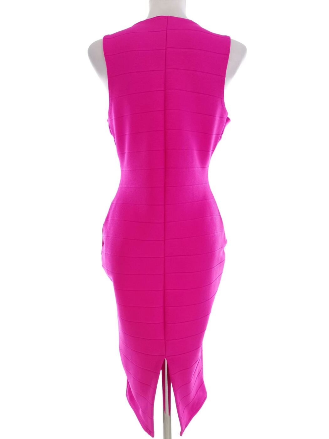 HEADGIRL Rozmiar 34/36 Kolor Różowy W serek Sukienka Bodycon Bezrękawnik Midi