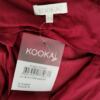 Kookai Rozmiar 38 Kolor Bordowy Halter Bluzka Crop Top Bezrękawnik Materiał Bawełna 100%