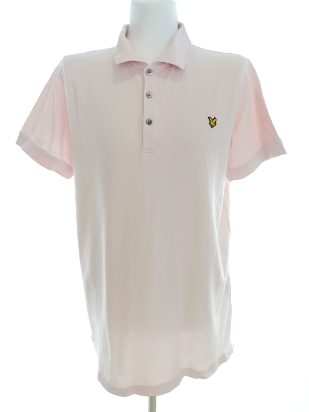 Lyle & Scott Rozmiar XXL Kolor Różowy Kołnierz Męska Koszula Polo Krótki rękaw Materiał Bawełna 100%