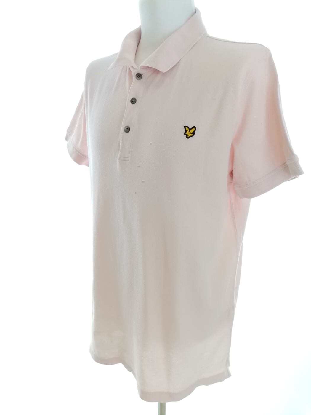 Lyle & Scott Rozmiar XXL Kolor Różowy Kołnierz Męska Koszula Polo Krótki rękaw Materiał Bawełna 100%