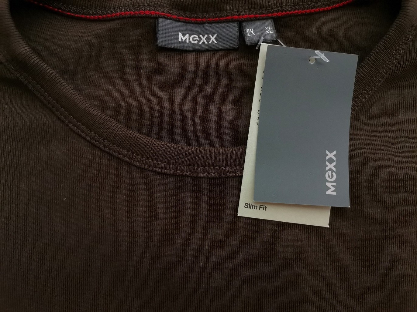 Mexx Rozmiar XL Kolor Brązowy Męski T-Shirt Bezrękawnik Materiał Bawełna 100%