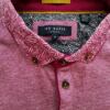 Ted Baker Rozmiar 3 (L) Kolor Purpurowy Kołnierz Męska Koszula Polo Krótki rękaw Materiał Bawełna 100%