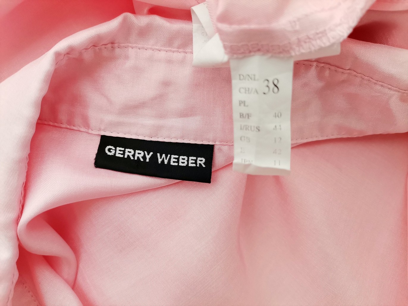 Gerry weber Rozmiar 38 Kolor Różowy Kołnierz Koszula Zapinana Bluzka Krótki rękaw