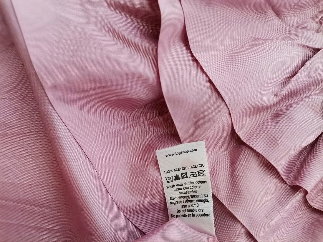 Topshop Rozmiar 14 (42) Kolor Różowy Halter Bluzka Bezrękawnik