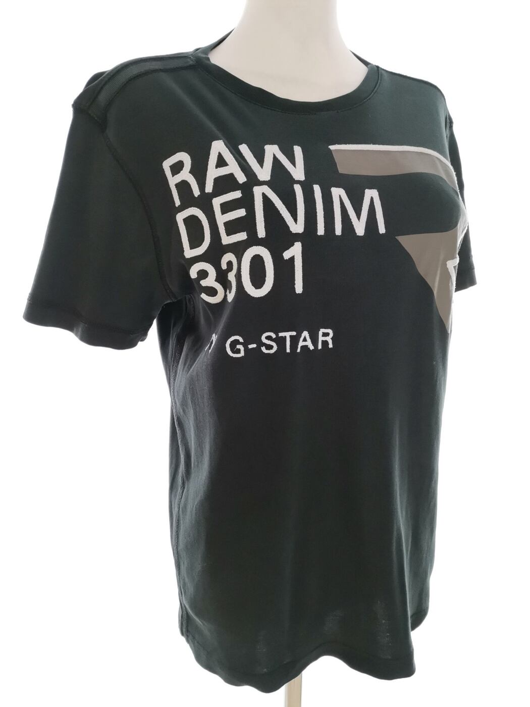 G-Star Raw Rozmiar L Kolor Granatowy Crew Neck T-Shirt Krótki rękaw Materiał Bawełna 100%