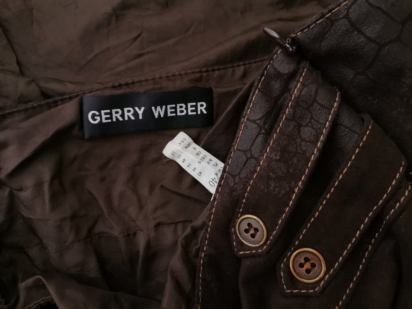 Gerry weber Rozmiar 40 Kolor Brązowy Spódnica Maxi Długa