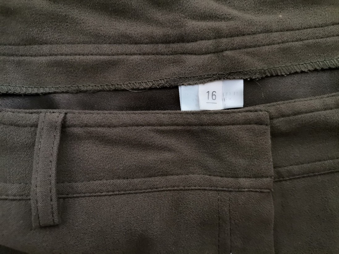 Vintage Rozmiar 16 (44) Kolor Khaki Spódnica Maxi Długa