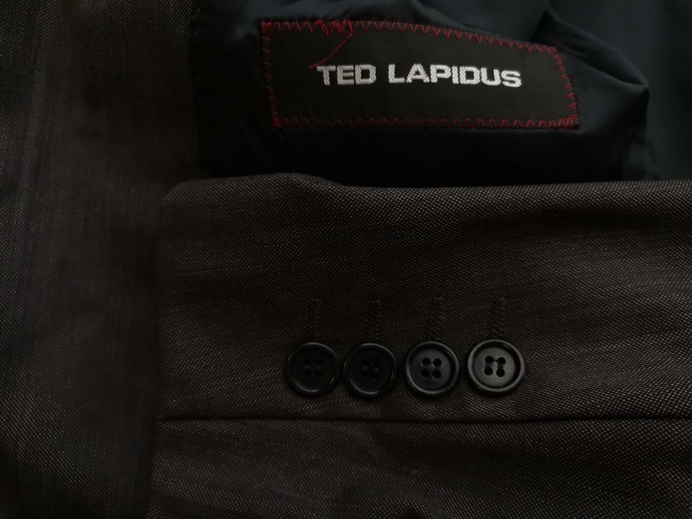 Ted Lapidus Rozmiar 56 (XL) Kolor Szary Męska Marynarka Długi rękaw Materiał Wełna