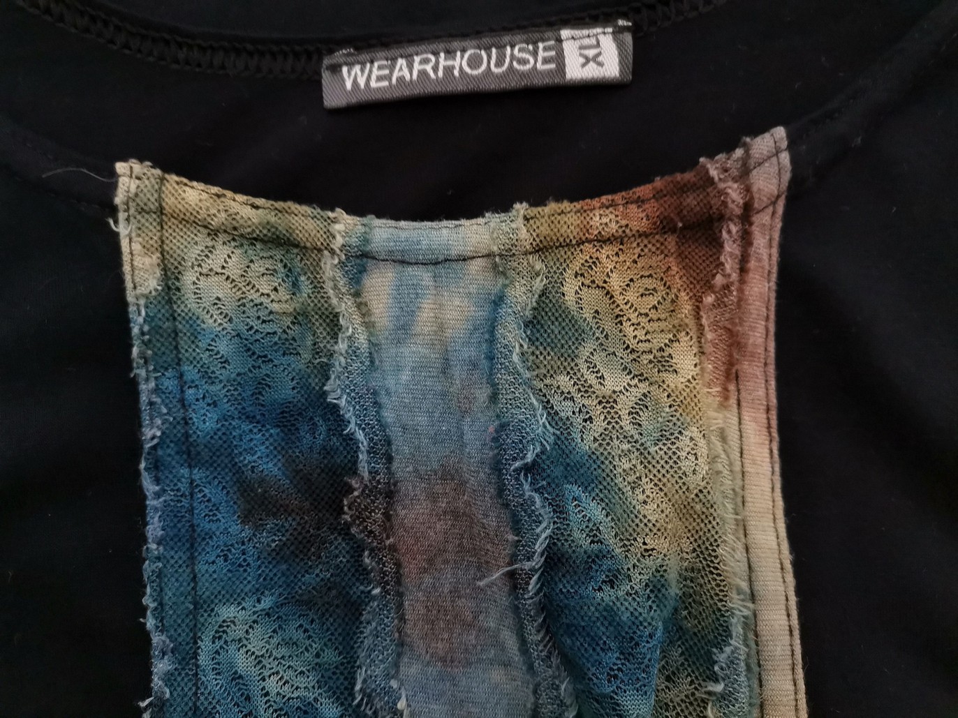 Wearhouse Rozmiar XL Kolor Czarny Okrągły dekolt Bluzka Bezrękawnik Materiał Wiskoza