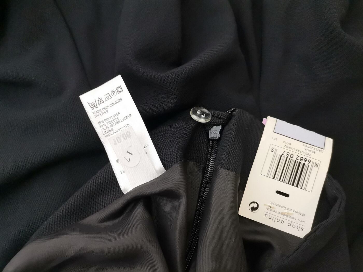 Marks&spencer Rozmiar 8 (36) Kolor Czarny Spódnica Maxi Długa Materiał Wiskoza