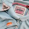 Superdry Rozmiar L Kolor Niebieski Kołnierz Koszulka Polo Krótki rękaw Materiał Bawełna 100%