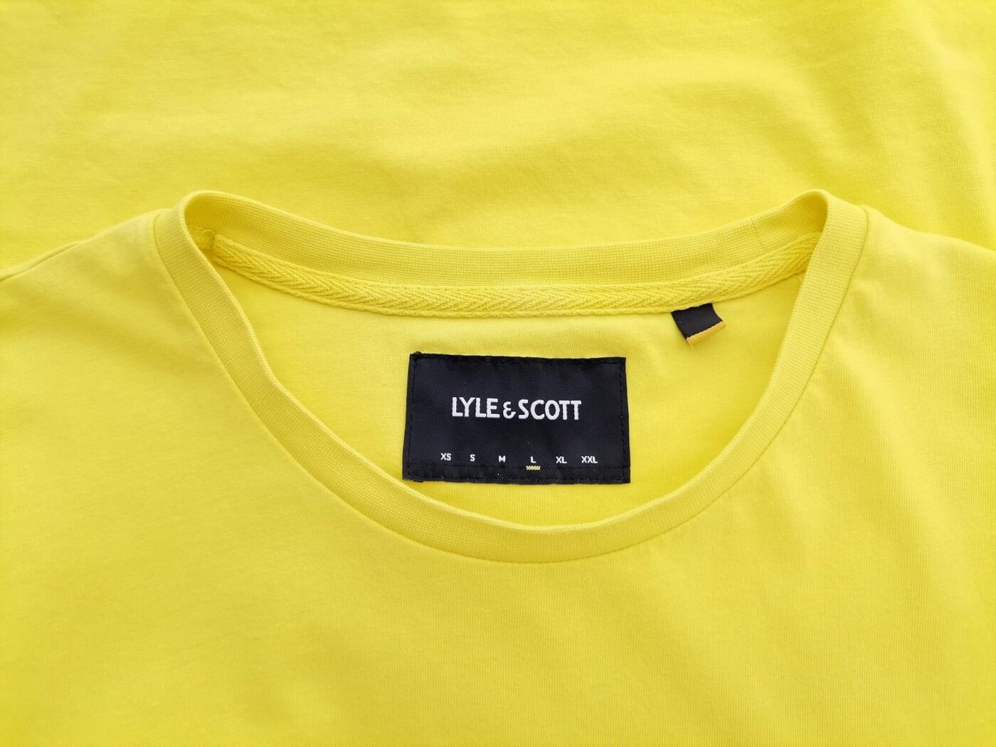 Lyle & Scott Rozmiar L Kolor Żółty Męski T-Shirt Krótki rękaw