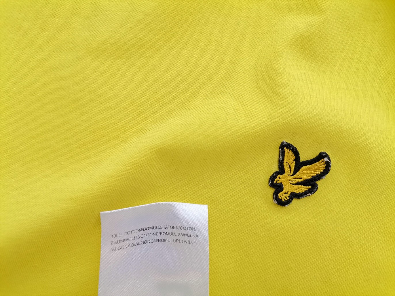 Lyle & Scott Rozmiar L Kolor Żółty Męski T-Shirt Krótki rękaw