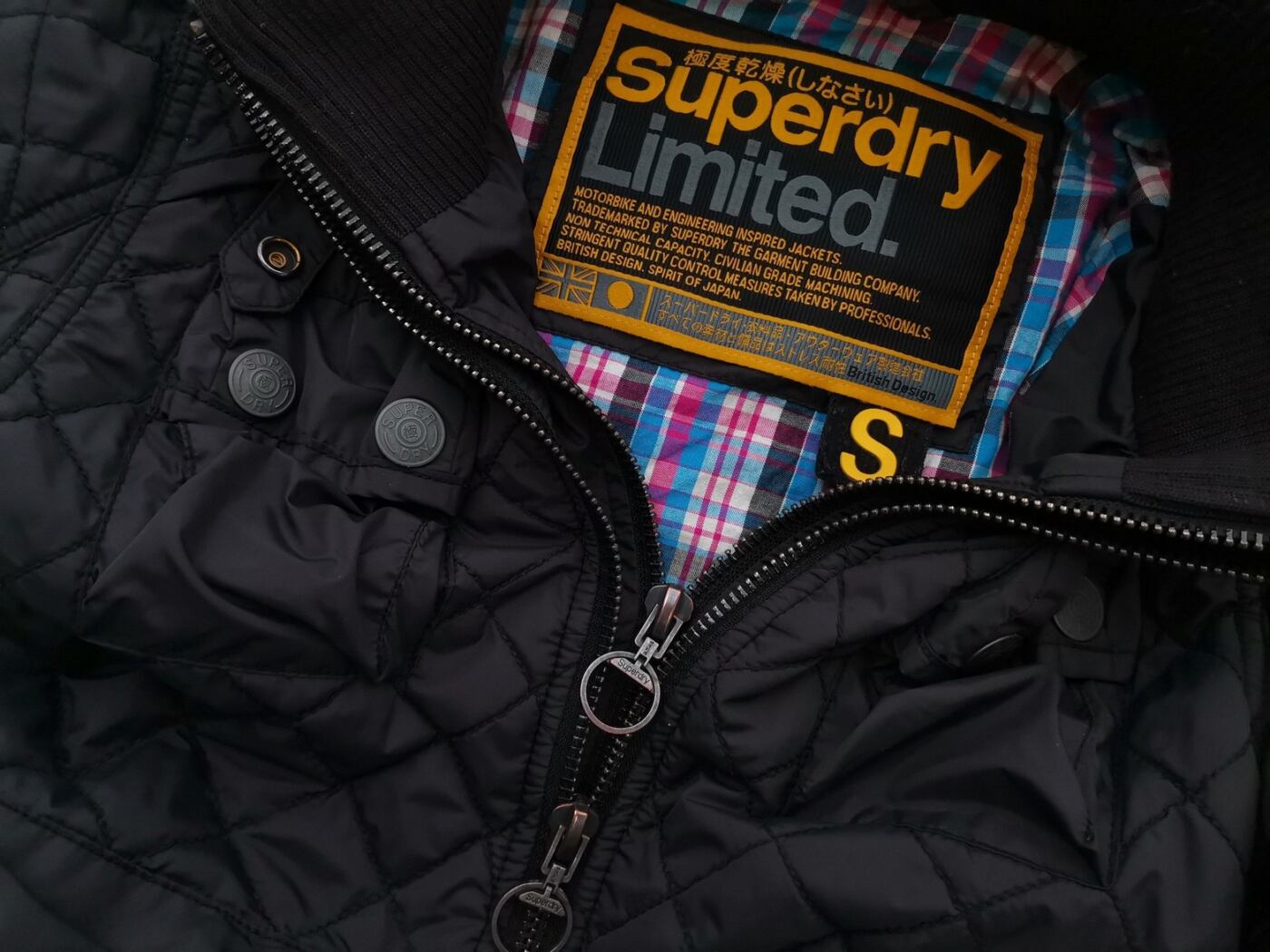 Superdry Rozmiar S Kolor Czarny Kurtka Długi rękaw