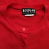 Morgan Rozmiar 34/36 Kolor Czerwony Crew Neck Bluzka Zapinana Długi rękaw