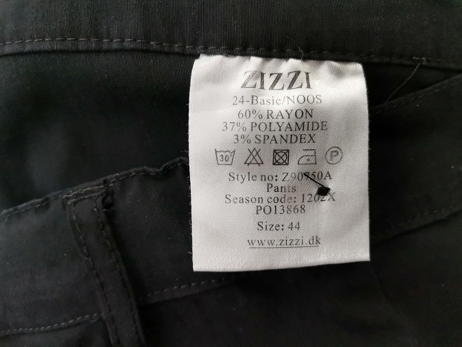 Zizzi Rozmiar 44 Kolor Czarny Spodnie Eleganckie Materiał Rayon