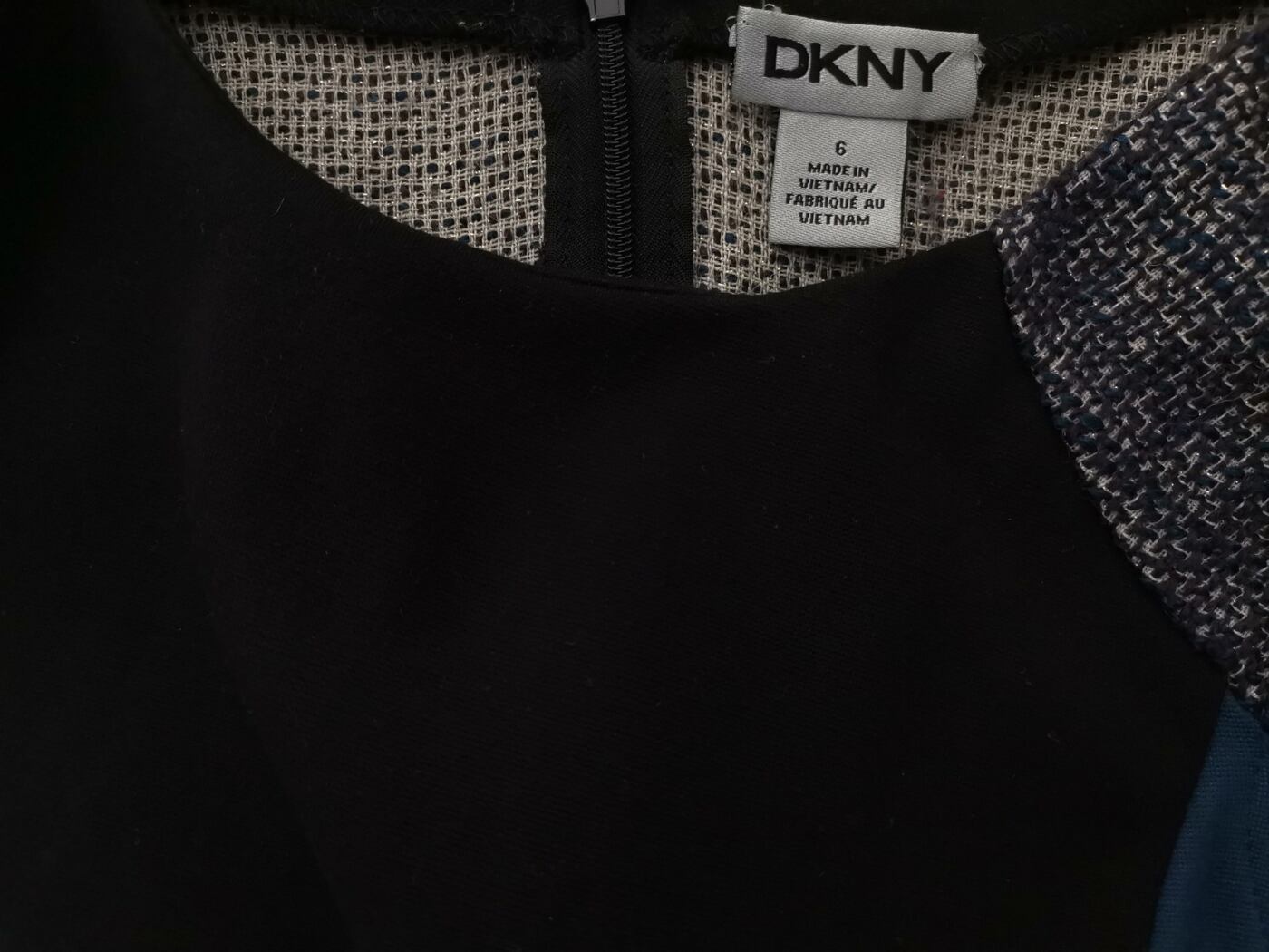 Dkny Rozmiar 6 (34) Kolor Czarny Okrągły dekolt Bluzka Bezrękawnik Materiał Wiskoza