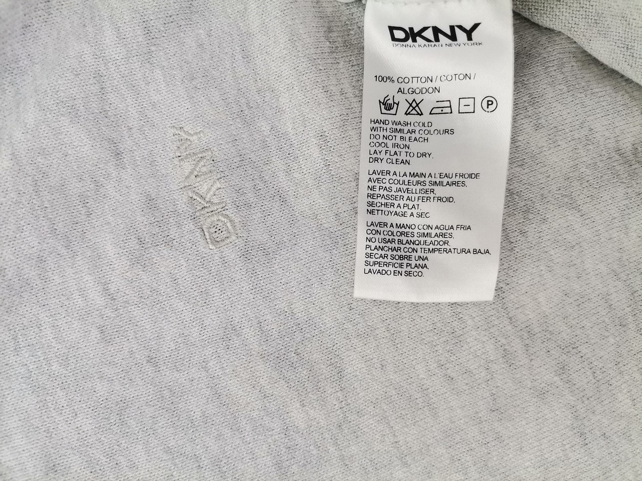 Dkny Rozmiar XL Kolor Szary Męski Sweter Długi rękaw Materiał Bawełna 100%