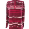 DASH Rozmiar 18 (46) Kolor Purpurowy Pasy High Neck Bluza Długi rękaw Materiał Bawełna