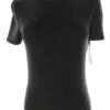 Vero moda Rozmiar M Kolor Czarny Crew Neck T-Shirt Krótki rękaw