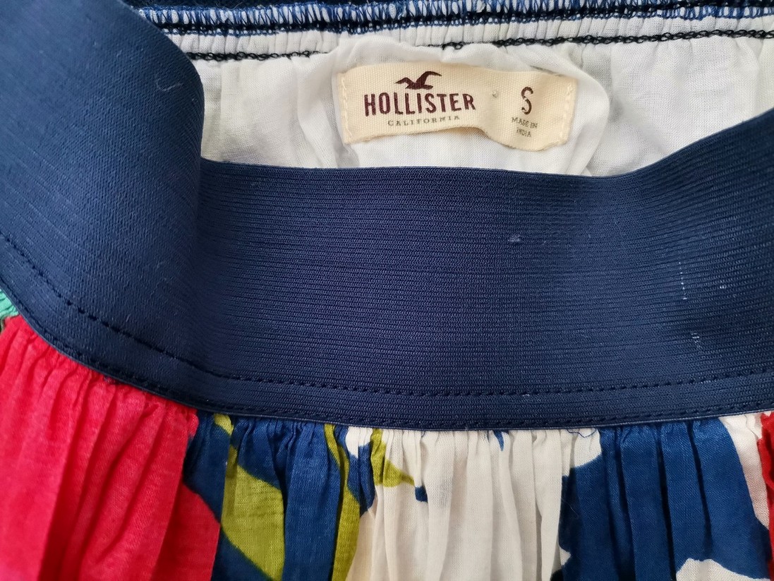 Hollister Rozmiar S Kolor Czerwony Spódnica Mini Krótka Materiał Bawełna 100%