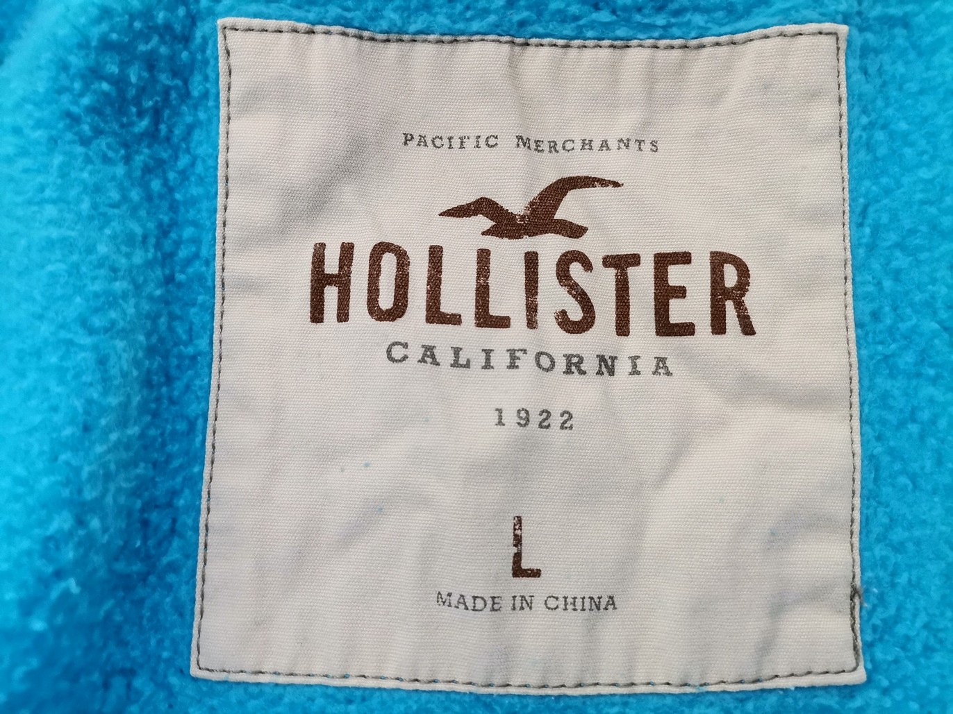 Hollister Rozmiar L Kolor Niebieski Bluza Męska Długi rękaw