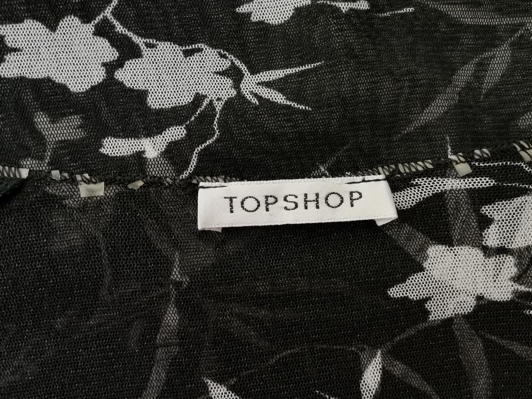 Topshop Rozmiar 34/36 Dekolt U Bluzka Długi rękaw