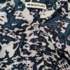 Whistles Rozmiar 42/44 Kolor Niebieski Panterka Split Crew Neck Bluzka Popover Guziki Długi rękaw