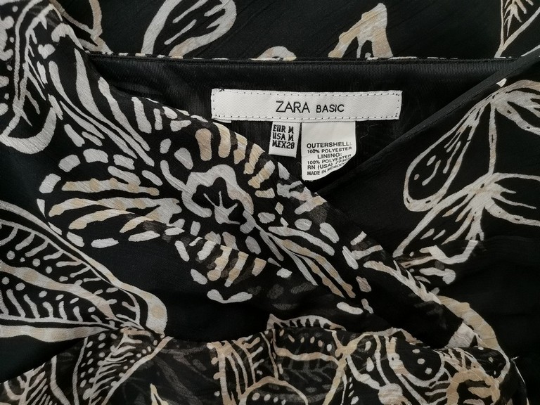 ZARA BASIC Rozmiar M Kolor Czarny Dekolt Serce Bluzka Bezrękawnik