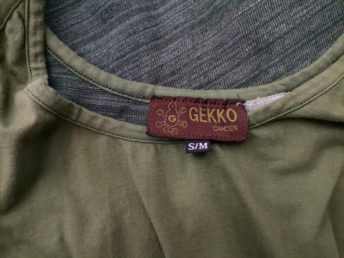 GEKKO CAMDEN Rozmiar S/M Kolor Zielony Okrągły dekolt Sukienka Maxi Bezrękawnik Długa