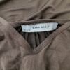 ZARA BASIC Rozmiar S Kolor Brązowy W serek Sukienka Bodycon Rękaw 3/4 Krótka